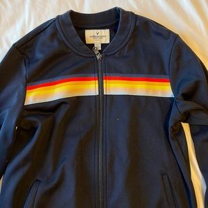 American Eagle rainbow zip up